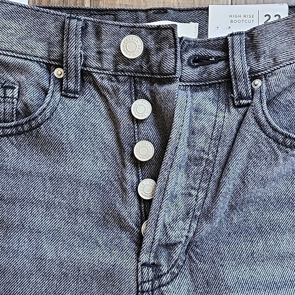 NWT Pacsun High Rise Bootcut Button Fly Jeans Sz 22 - Picture 3 of 7